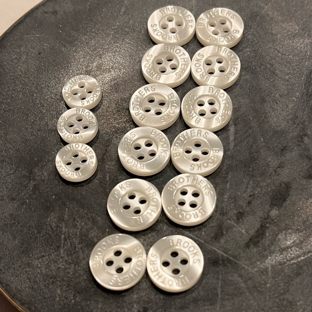 Brooks Brothers 15x Replacement Buttons for Button Down Shirt
